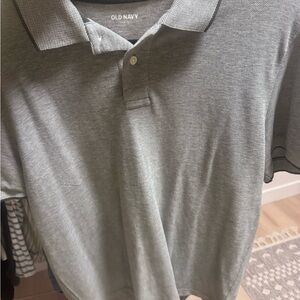 Old Navy Heather Gray Polo Shirt